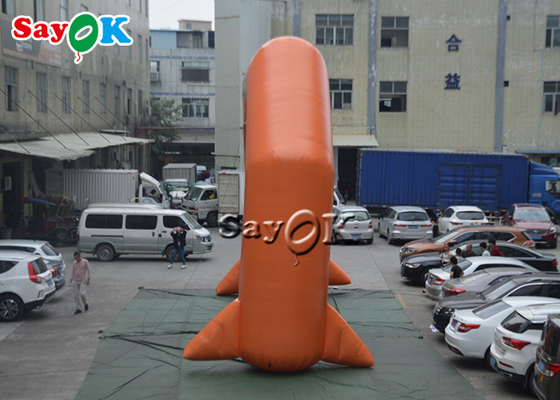 Etkinlik Reklam Promosyonu için Turuncu PVC Şişme Giriş Kemeri