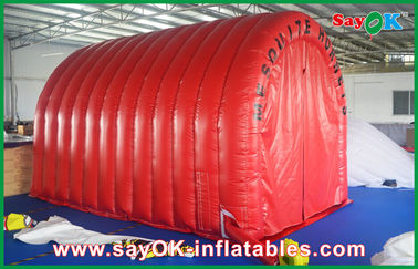 Şişme Tünel Çadır Kırmızı Su Geçirmez Şişme Hava Çadırı Özel Logo Işareti Ile Şişme Tünel şişme çadır kampı