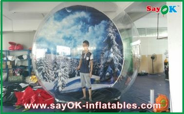 Şişme Kar Topu / Şeffaf Şişme Chrismas Kar Küresi Kabarcık Dia 5 M