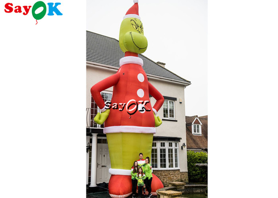 8.5M Şişme Çizgi Film Karakteri Modeli Blow Up Grinch Açık Noel Dekorasyonu