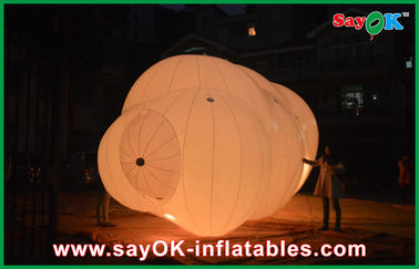 Olay için 0.2mm PVC ile 12m Uzun Dev Şişme Balon LED Helyum Bulut