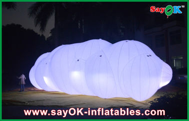 LED Işık ile 0.18mm PVC Şişme Helyum Bulut Balon Şamandıra