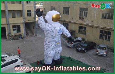 Reklam için 4m Oxford Kumaş Açık Tatil Sisme Beyaz Spaceman