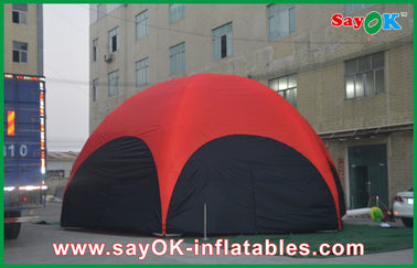 Meslek İçin Dış Mekan Hava Çadırı 3 M Kırmızı Altıgen Büyük Açık Şişme Çadır PVC