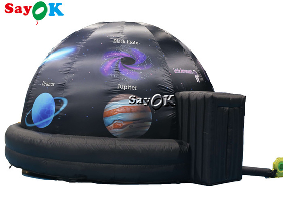 Bilim Dispaly için 5m Çaplı Şişme Planetarium Siyah Projeksiyon Kubbe Çadırı
