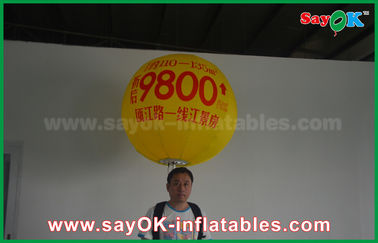 Baskı Dev Büyük Şişme Helyum Balonu ile 1.5m Şişme Led Sırt Çantası Balonu Reklam Balonu