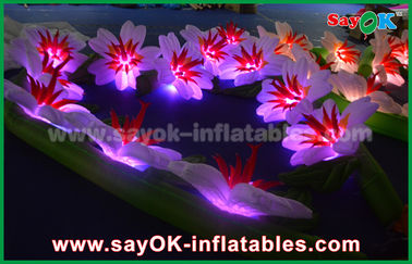 Parti Şişme Aydınlatma Dekorasyon Led Çiçek Zinciri Oxford Kumaş LED Işıkları Ile Şişme Çiçekler