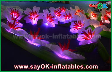 Düğün Parti Sahne Dekorasyonu için Dayanıklı Şişme LED Işık Çiçek Zinciri