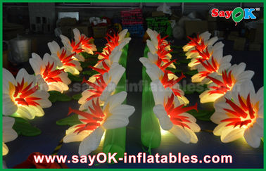 Düğün Parti Sahne Dekorasyonu için Dayanıklı Şişme LED Işık Çiçek Zinciri