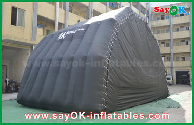 Açık Havada Şişme Çadır 8m PVC Kaplama Şişme Hava Çadırı Sahne Örtüsü Dome Çadır Siyah Renk Gösterisi İçin