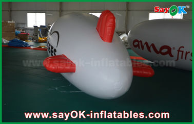 0.2mm PVC Özel Logo Şişme Helyum Balon 5 m Helyum Zeppelin Hava Uçağı