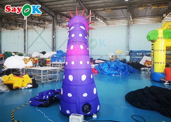 Bahçe 190T 4m Şişme Aydınlatma Dekorasyon LED Göz Kamaştırıcı Blow Up Çiçek