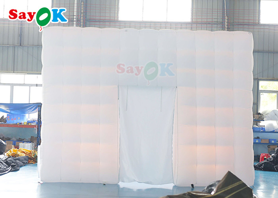 Parti Etkinliği İçin Hava Şişme Çadır Hava Geçirmez LED Açık Şişme Çadır Küp 5x5x3.5mH