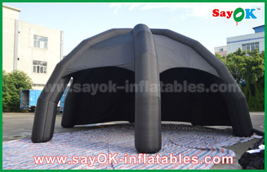 Blower ile Siyah PVC Şişme Hava Çadır / Reklam Dome Örümcek Çadır