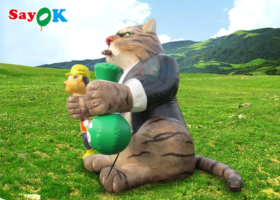 Açık hava 25ft dev reklam şişirme kedi patlatma model dekorasyon doğum günü partileri için çizgi film karakterleri