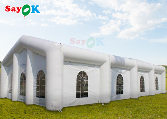 Şişme Ev Çadırı LED Renkli Küp Şişme Düğün Çadırı Blow Up Bubble Camping Çadırı