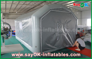 Araba Püskürtme için 10 x 5m Gri Özel Şişme Ürünler PVC Şişme Sprey Booth