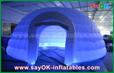 Parti / Ticaret Fuarı için Şişme Gece Kulübü Beyaz Yuvarlak Şişme Dome Çadır Ticari Etkinlik Çadırı