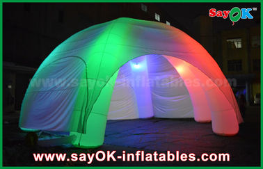 Şişme Gece Kulübü 5 Ayaklı LED Aydınlatma CE / UL Blower ile Şişme Örümcek Şişme Dome Çadır