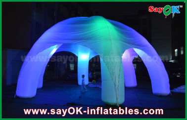 Şişme Gece Kulübü 5 Ayaklı LED Aydınlatma CE / UL Blower ile Şişme Örümcek Şişme Dome Çadır