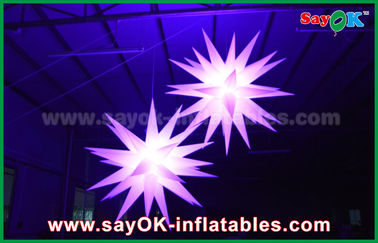 Pub / Bar için Dev 1.5m LED Yıldız Balon Şişme Aydınlatma Süslemeleri