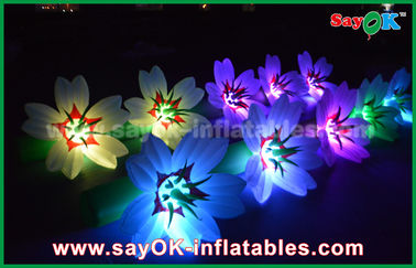 5m Beyaz Uzun Zemin Naylon Kumaş LED Çiçek Zinciri Şişme Işık Dekorasyon