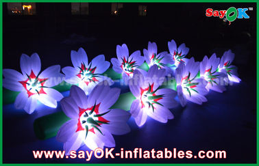 5m Beyaz Uzun Zemin Naylon Kumaş LED Çiçek Zinciri Şişme Işık Dekorasyon