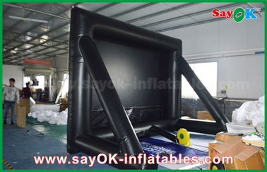 Açık Şişme Projeksiyon Perdesi 7mLx4mH Şişme Film Ekranı Projeksiyon İçin Çerçeveli PVC Malzeme