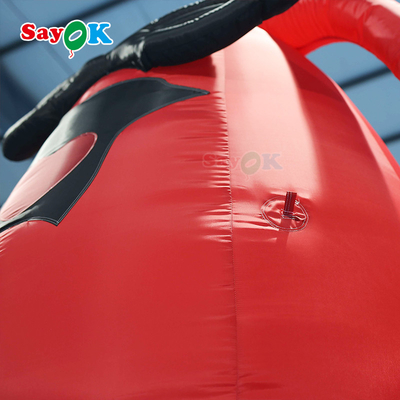Dev şişme çizgi film karakterleri ıstakoz 4mH model kırmızı renkli reklam şişme