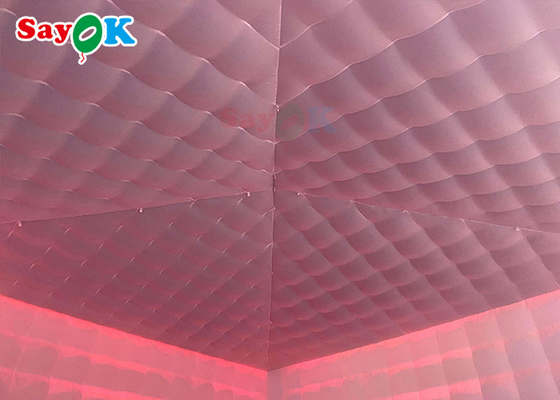 Büyük Şişme Çadır Dev Mobil 8x8x4m LED Işıklı Dışarı Şişme Çadır Su geçirmez