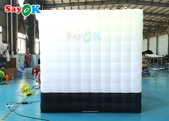 LED Işık ile SGS Şişme Photo Booth Çadır 360 Derece Fotoğraf Video Booth