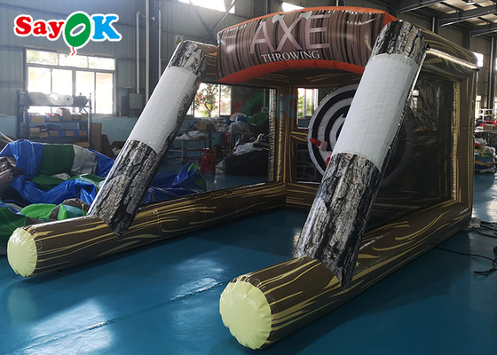 4.8x3x2.6m Açık Şişme Spor Oyunları 0.55MM PVC Tente Şişme Hedef Oyunu