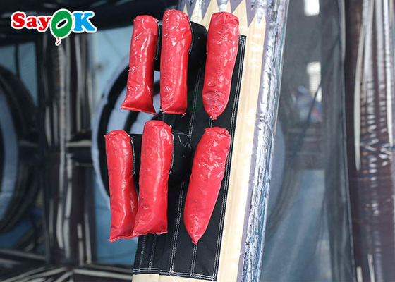 0.55mm PVC Şişme Spor Oyunları Karnaval Şişme Balta Atma Dart Çift Şeritli