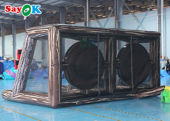 0.55mm PVC Şişme Spor Oyunları Karnaval Şişme Balta Atma Dart Çift Şeritli