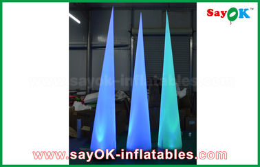 LED Işık ile 2.5m Naylon Şişme LED Koni CE / UL Blower Aydınlatma Dekorasyon