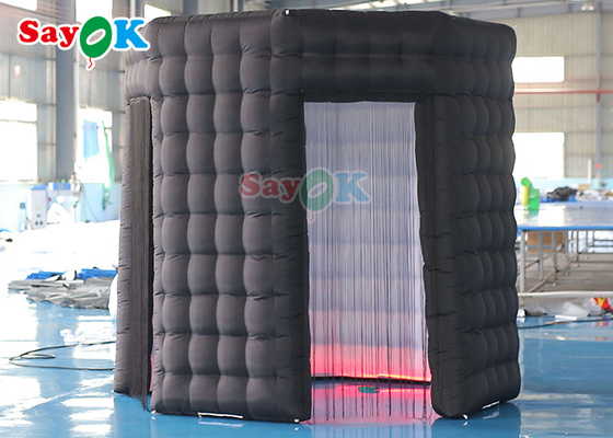 Özelleştirilmiş Şişme Fotoğraf Kabini Yuvarlak Çatısız Led Blow Up 360 Fotoğraf Kabini