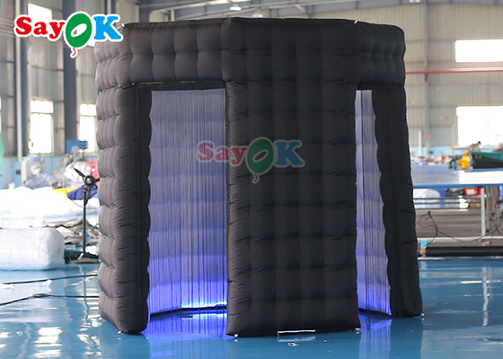 Özelleştirilmiş Şişme Fotoğraf Kabini Yuvarlak Çatısız Led Blow Up 360 Fotoğraf Kabini