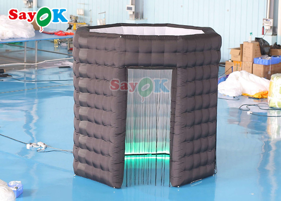 Özelleştirilmiş Şişme Fotoğraf Kabini Yuvarlak Çatısız Led Blow Up 360 Fotoğraf Kabini
