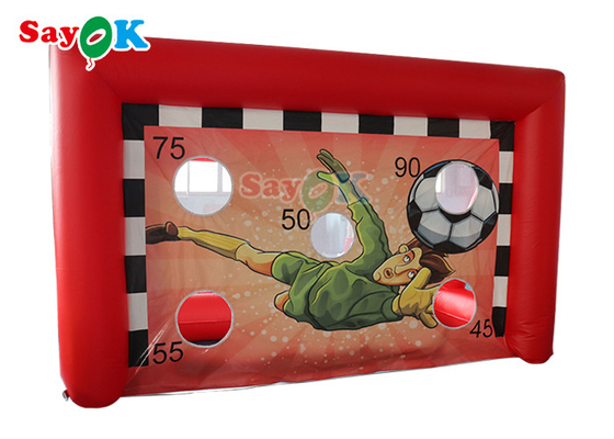 0.4mm PVC Şişme Futbol Tekme Oyunları Karnaval Futbol Gol Futbol Vur Oyunu Penaltı Atışları