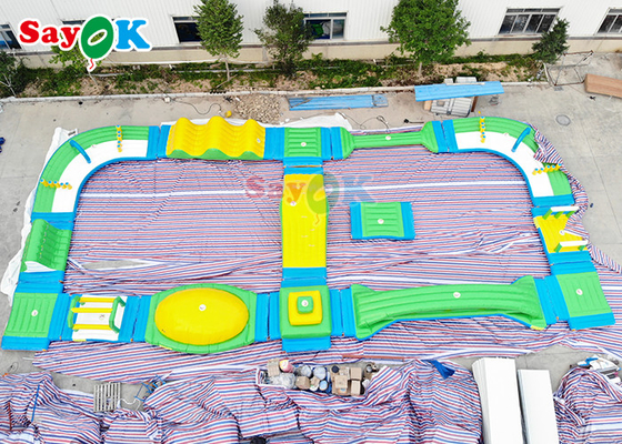 20x30m Şişme Su Havuzu Engelli Parkuru Spor Oyunları Dijital Baskı