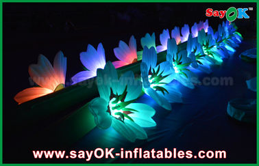 Dekorasyon için LED Işık ile Büyük Şişme Aydınlatma Dekorasyon Şişme Düğün Çiçek Zinciri