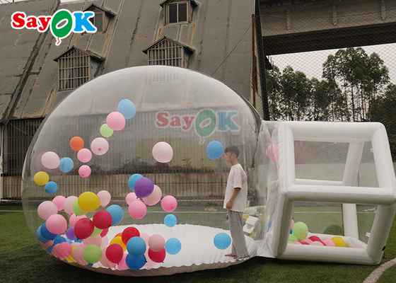 Çocuklar Kabarcık Bouncy Şişme Hava Çadırı Balon Temizle Kubbe Çadırı