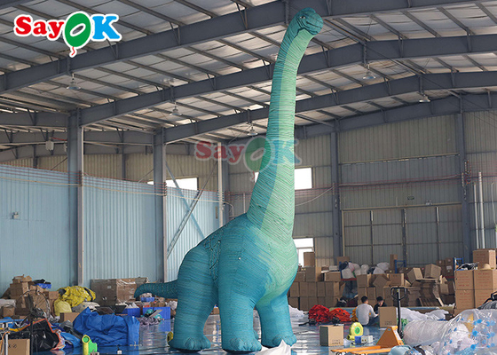 Şişme Noel Dinozor 7m Şişme Noel Dinozor Bahçesi Dekorasyonu Şişme Tyrannosaurus Rex Modeli