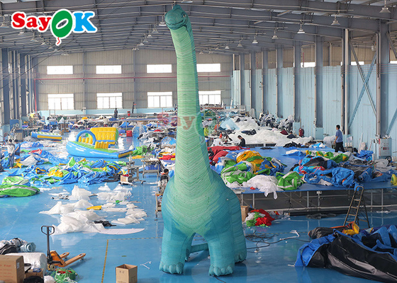 Şişme Noel Dinozor 7m Şişme Noel Dinozor Bahçesi Dekorasyonu Şişme Tyrannosaurus Rex Modeli