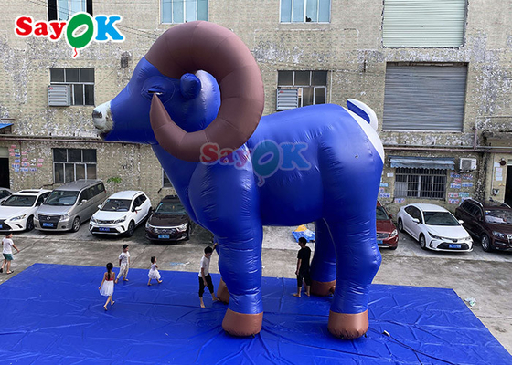 7.5m Şişme Keçi Hayvanlar Modeli Balonlar Özel Enflasyon Sürme Keçi Reklamı