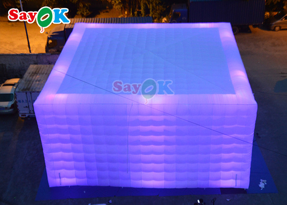 Otomatik şişilebilir çim çadırı 10x10x5m şişilebilir LED parti çadırı şişilebilir hava çadırı
