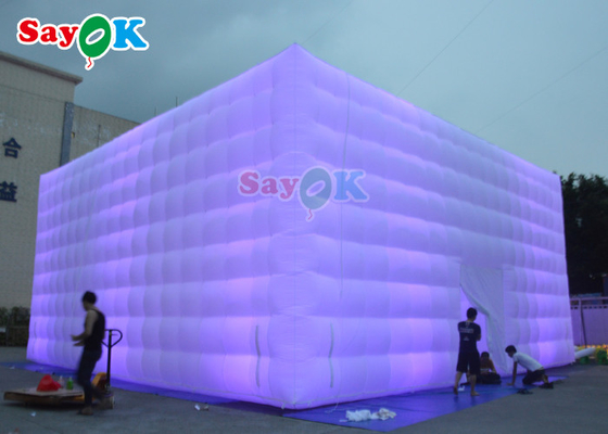Otomatik şişilebilir çim çadırı 10x10x5m şişilebilir LED parti çadırı şişilebilir hava çadırı