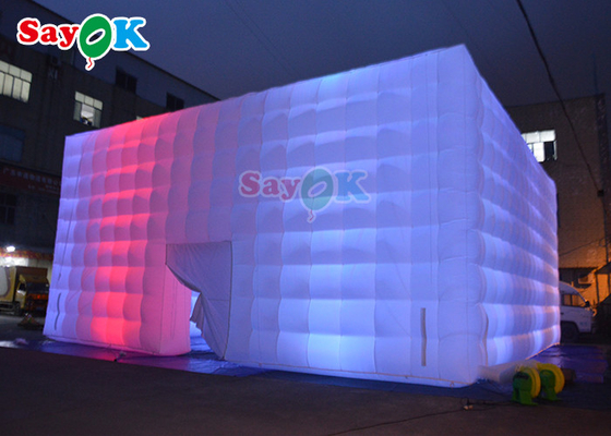 Otomatik şişilebilir çim çadırı 10x10x5m şişilebilir LED parti çadırı şişilebilir hava çadırı