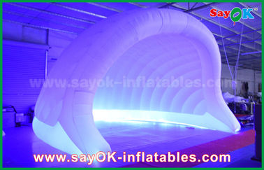 Açık hava şişme çadır 210D Oxford LED şişme hava çadırı Kubbe şişme igloo çadırı parti için su geçirmez