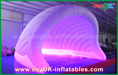 Açık hava şişme çadır 210D Oxford LED şişme hava çadırı Kubbe şişme igloo çadırı parti için su geçirmez